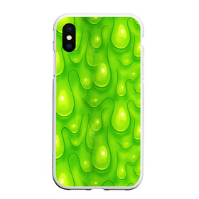 Чехол для iPhone XS Max матовый с принтом СЛИЗЬ / SLIME / ТЕКСТУРА в Курске, Силикон | Область печати: задняя сторона чехла, без боковых панелей | Тематика изображения на принте: pattern | slime | желе | жидкость | зеленый | мерзко. | слизь | сопли | текстура | узор