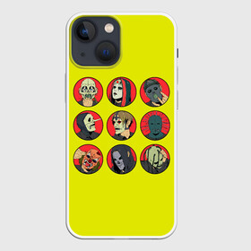 Чехол для iPhone 13 mini с принтом Sliknot bros в Курске,  |  | alternative | metall | music | rock | slipknot | slipnot | альтернатива | металл | музыка | рок | слипкнот | слипнот