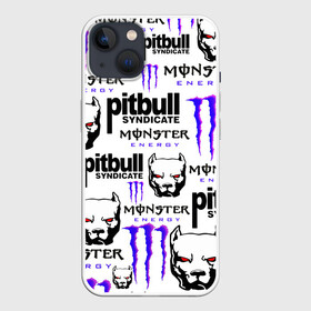 Чехол для iPhone 13 с принтом PITBULL SYNDICATE X MONSTER в Курске,  |  | games | monster energy | pitbull syndicate | игры | питбудь синдикат | питбуль | разработчик игр | собака | энергетик. | эрик давидыч