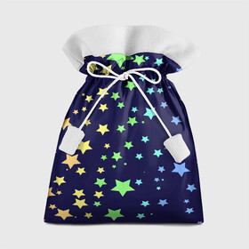 Подарочный 3D мешок с принтом Звезды в Курске, 100% полиэстер | Размер: 29*39 см | звезда | звездопад | небо | ночь | разноцветный
