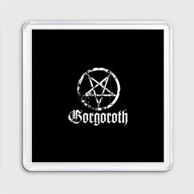 Магнит 55*55 с принтом Gorgoroth в Курске, Пластик | Размер: 65*65 мм; Размер печати: 55*55 мм | blackmetal | gorgoroth | metal | rock | блэк метал | горгоротх | группы | рок | роцк