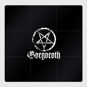 Магнитный плакат 3Х3 с принтом Gorgoroth в Курске, Полимерный материал с магнитным слоем | 9 деталей размером 9*9 см | blackmetal | gorgoroth | metal | rock | блэк метал | горгоротх | группы | рок | роцк