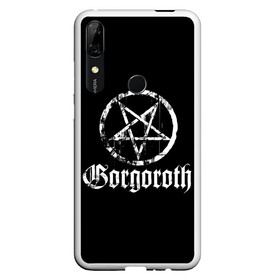 Чехол для Honor P Smart Z с принтом Gorgoroth в Курске, Силикон | Область печати: задняя сторона чехла, без боковых панелей | blackmetal | gorgoroth | metal | rock | блэк метал | горгоротх | группы | рок | роцк