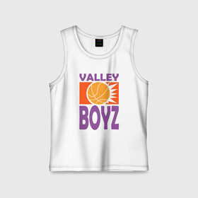 Детская майка хлопок с принтом Valley Boyz в Курске,  |  | basketball | mvp | nba | phoenix | sport | streetball | suns | аризона | баскетбол | игра | крис пол | мяч | нба | санс | спорт | стритбол | тренер | финикс | чемпион