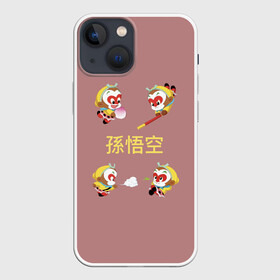 Чехол для iPhone 13 mini с принтом Сунь Укун   4 настроения в Курске,  |  | sun wukong | китайская мифология | путешествие на запад | сунь укун | царь обезьян