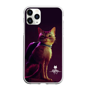 Чехол для iPhone 11 Pro матовый с принтом Stray Game 2021 в Курске, Силикон |  | 2021 | cat | cyberpunk | game | stray | бродилка | бродить | бродячий | киберпанк | кот | стрей | стрэй