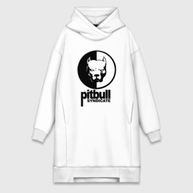 Платье-худи хлопок с принтом PITBULL SYNDICATE | ПИТБУЛЬ в Курске,  |  | Тематика изображения на принте: america | animals | pitbull | pitbull syndicate | sport | usa | америка | животные | питбуль | питбуль синдикат | питбультерьер | собаки | спорт | сша