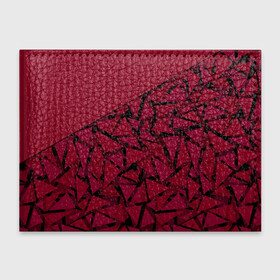 Обложка для студенческого билета с принтом Красный комбинированный узор  в Курске, натуральная кожа | Размер: 11*8 см; Печать на всей внешней стороне | абстрактный | в полоску | геометрический | красный | полосатый | современный