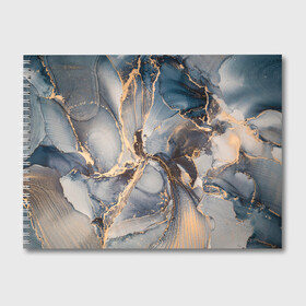 Альбом для рисования с принтом Fluid art ink mix в Курске, 100% бумага
 | матовая бумага, плотность 200 мг. | fluid art | абстракция | линии | смешение красок | чернила