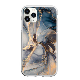 Чехол для iPhone 11 Pro Max матовый с принтом Fluid art ink mix в Курске, Силикон |  | fluid art | абстракция | линии | смешение красок | чернила