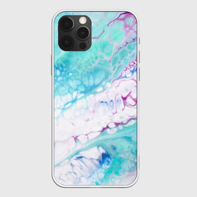 Чехол для iPhone 12 Pro Max с принтом Цветная морская пена в Курске, Силикон |  | абстракция | волна | море | мрамор | пена | пузыри