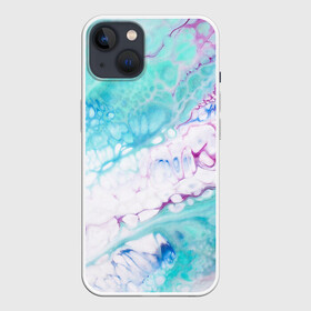 Чехол для iPhone 13 с принтом Цветная морская пена в Курске,  |  | абстракция | волна | море | мрамор | пена | пузыри