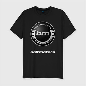 Мужская футболка хлопок Slim с принтом BALTMOTORS / БАЛТМОТОРС в Курске, 92% хлопок, 8% лайкра | приталенный силуэт, круглый вырез ворота, длина до линии бедра, короткий рукав | baltmotors | motorcycle | motosport | racing | speed | sport | байк. | балтмоторс | гонки | двигатель | мото | мотокросс | мотоспорт | мототриал | мотоцикл | скорость | спорт