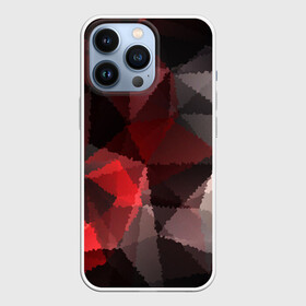 Чехол для iPhone 13 Pro с принтом Серо красная абстракция в Курске,  |  | абстрактный | красный | креативный | модный | мозаичный узор | серый | текстура