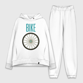 Женский костюм хлопок Oversize с принтом Велосипед, колесо в Курске,  |  | bike | байк | вело | велобайк | велосипед | велосипедные | велоспорт | для велосипеда | колесо | спорт