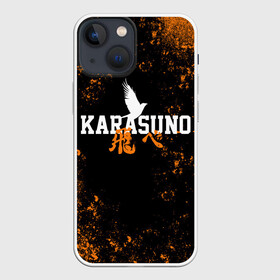 Чехол для iPhone 13 mini с принтом КАРАСУНО | БРЫЗГИ в Курске,  |  | black jackals | fly | fly high | haikyuu | hinata | msby | аниме | волейбол | карасуно | некома | хайкью карасуно | хината