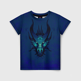 Детская футболка 3D с принтом Водяной дракон в Курске, 100% гипоаллергенный полиэфир | прямой крой, круглый вырез горловины, длина до линии бедер, чуть спущенное плечо, ткань немного тянется | брызги. | вода | дракон | мифология | синий | фиолетовый