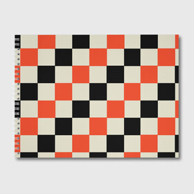 Альбом для рисования с принтом Образец шахматной доски в Курске, 100% бумага
 | матовая бумага, плотность 200 мг. | блоки | вектор | геометрический | графический | модульный | символ | узор | шахматная доска