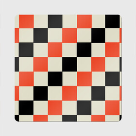 Магнит виниловый Квадрат с принтом Образец шахматной доски в Курске, полимерный материал с магнитным слоем | размер 9*9 см, закругленные углы | Тематика изображения на принте: блоки | вектор | геометрический | графический | модульный | символ | узор | шахматная доска