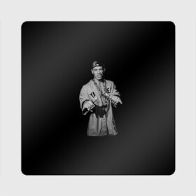 Магнит виниловый Квадрат с принтом John Cena в Курске, полимерный материал с магнитным слоем | размер 9*9 см, закругленные углы | Тематика изображения на принте: wrestling | you cant see me | буквы | джон сина | знаменитость | кепка | человек