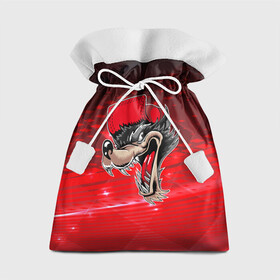 Подарочный 3D мешок с принтом Волк в бейсболке в Курске, 100% полиэстер | Размер: 29*39 см | wolf | волки | клыки | серый волк | хищник
