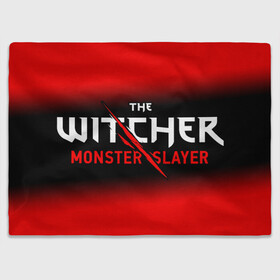 Плед 3D с принтом The Witcher Monster Slayer - Gradient в Курске, 100% полиэстер | закругленные углы, все края обработаны. Ткань не мнется и не растягивается | game | games | hunt | logo | monster | slayer | the | wild | witcher | ведьмак | градиент | дикая | игра | игры | лого | охота | охотник на монстров