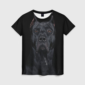 Женская футболка 3D с принтом Кане-корсо | собака в Курске, 100% полиэфир ( синтетическое хлопкоподобное полотно) | прямой крой, круглый вырез горловины, длина до линии бедер | Тематика изображения на принте: dog | домашние животные | кане корсо | питбуль | собака | собаки