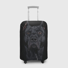Чехол для чемодана 3D с принтом Кане-корсо | собака в Курске, 86% полиэфир, 14% спандекс | двустороннее нанесение принта, прорези для ручек и колес | dog | домашние животные | кане корсо | питбуль | собака | собаки