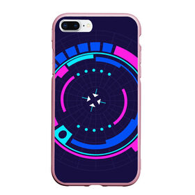 Чехол для iPhone 7Plus/8 Plus матовый с принтом Розовый Синий Киберпанк в Курске, Силикон | Область печати: задняя сторона чехла, без боковых панелей | жанр | научный | фантастика | фантастический | цифровые технологии
