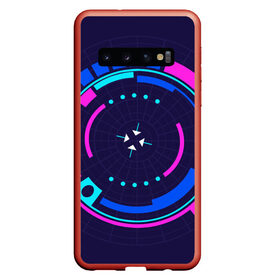Чехол для Samsung Galaxy S10 с принтом Розовый Синий Киберпанк в Курске, Силикон | Область печати: задняя сторона чехла, без боковых панелей | Тематика изображения на принте: жанр | научный | фантастика | фантастический | цифровые технологии