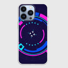 Чехол для iPhone 13 Pro с принтом Розовый Синий Киберпанк в Курске,  |  | Тематика изображения на принте: жанр | научный | фантастика | фантастический | цифровые технологии