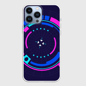 Чехол для iPhone 13 Pro Max с принтом Розовый Синий Киберпанк в Курске,  |  | Тематика изображения на принте: жанр | научный | фантастика | фантастический | цифровые технологии