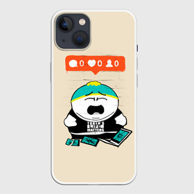 Чехол для iPhone 13 с принтом Ноль лайков в Курске,  |  | banksy | cartman | south park | бэнкси | мульт | мультфильм | эрик картман | южный парк