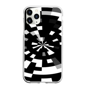 Чехол для iPhone 11 Pro матовый с принтом Черно-белый фон иллюзии в Курске, Силикон |  | абстрактный | геометрический | дизайн | иллюзия | кривая | линии | пиксель | текстура | узор