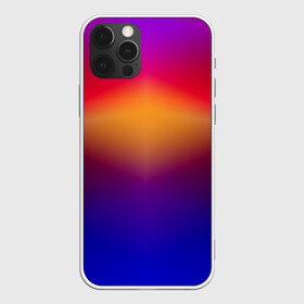 Чехол для iPhone 12 Pro с принтом Размытый оранжево-фиолетовый в Курске, силикон | область печати: задняя сторона чехла, без боковых панелей | градиентный | для детей | летний | оранжевый | пламенный | популярный | размытый | разноцветный | современный | фиолетовый | фон
