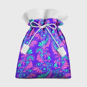 Подарочный 3D мешок с принтом Яркий цветочный узор в Курске, 100% полиэстер | Размер: 29*39 см | Тематика изображения на принте: антик | барокко | бесшовные | вектор | винтаж | орнамент
