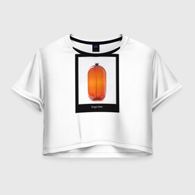 Женская футболка Crop-top 3D с принтом Собака и кега в Курске, 100% полиэстер | круглая горловина, длина футболки до линии талии, рукава с отворотами | бутылка | демотиватор | мем | собака