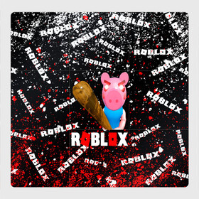Магнитный плакат 3Х3 с принтом Roblox piggy/Свинка Пигги. в Курске, Полимерный материал с магнитным слоем | 9 деталей размером 9*9 см | Тематика изображения на принте: game | roblox | roblox piggy свинка пигги | блок | игра | игрушка | лего | персонажи | персонажи из кубиков | роблокс | робот