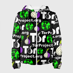 Женская куртка 3D с принтом ТОР / TOR PROJECT BROWSER в Курске, ткань верха — 100% полиэстер, подклад — флис | прямой крой, подол и капюшон оформлены резинкой с фиксаторами, два кармана без застежек по бокам, один большой потайной карман на груди. Карман на груди застегивается на липучку | tor browser | torproject | анонимность | анонимный браузер | взлом | даркнет | зеркала | луковица | тор браузер | хакер | черный интернет.