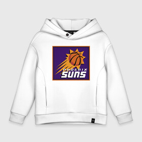 Детское худи Oversize хлопок с принтом Phoenix Suns в Курске, френч-терри — 70% хлопок, 30% полиэстер. Мягкий теплый начес внутри —100% хлопок | боковые карманы, эластичные манжеты и нижняя кромка, капюшон на магнитной кнопке | Тематика изображения на принте: basketball | mvp | nba | phoenix | sport | streetball | suns | аризона | баскетбол | игра | крис пол | мяч | нба | санс | спорт | стритбол | тренер | финикс | чемпион