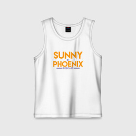 Детская майка хлопок с принтом Sunny In Phoenix в Курске,  |  | Тематика изображения на принте: basketball | mvp | nba | phoenix | sport | streetball | suns | аризона | баскетбол | игра | крис пол | мяч | нба | санс | спорт | стритбол | тренер | финикс | чемпион