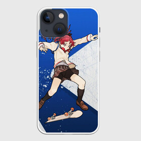 Чехол для iPhone 13 mini с принтом Meow team в Курске,  |  | anime | extreme | girl | meow | skateboard | sport | аниме | девочка | мяу | скейтборд | спорт | экстрим