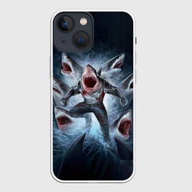 Чехол для iPhone 13 mini с принтом АКУЛА МОНСТР в Курске,  |  | animals | beast | f8sh | hungry | monstr | ocean | sea | shark | акула | животные | звери | монстр | море | океан | рыба | флот | хищник