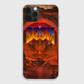 Чехол для iPhone 12 Pro с принтом DOOM | ДУМ (Z) в Курске, силикон | область печати: задняя сторона чехла, без боковых панелей | demons | devil | doom | doom eternal | doom slayer | hell | slayer | ад | вега | демоны | дум | икона греха | какодемон | манкубус | солдат рока | элементаль боли