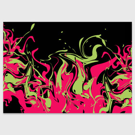 Поздравительная открытка с принтом Черно малиновый абстрактный  в Курске, 100% бумага | плотность бумаги 280 г/м2, матовая, на обратной стороне линовка и место для марки
 | Тематика изображения на принте: волны | всплеск | оливковый | популярный | современный | черный и красный
