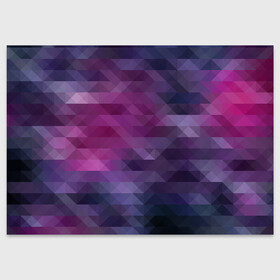 Поздравительная открытка с принтом Фиолетово-бордовый узор  в Курске, 100% бумага | плотность бумаги 280 г/м2, матовая, на обратной стороне линовка и место для марки
 | абстрактный | креативный | молодежный | полигональный популярный | современный | текстура | темно фиолетовый | узор