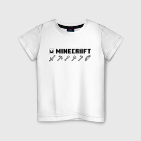 Детская футболка хлопок с принтом Minecraft Hemlet в Курске, 100% хлопок | круглый вырез горловины, полуприлегающий силуэт, длина до линии бедер | hemlet | minecraft | minecraft items | mojang | pixels | майнкрафт | незеритовый шлем | пиксели | шлем