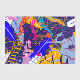 Магнитный плакат 3Х2 с принтом листья цветы текстура паттэрн в Курске, Полимерный материал с магнитным слоем | 6 деталей размером 9*9 см | графика | картина | лес | листья | луг | осень | паттерн | текстура | узор | цветы