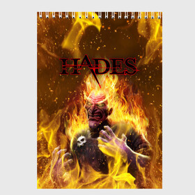 Скетчбук с принтом Hades | Гадес (Z) в Курске, 100% бумага
 | 48 листов, плотность листов — 100 г/м2, плотность картонной обложки — 250 г/м2. Листы скреплены сверху удобной пружинной спиралью | aid | hades | nyx | roguelike | thanatos | zagreus | аид | гадес | загрей | никс | рогалик | танатос