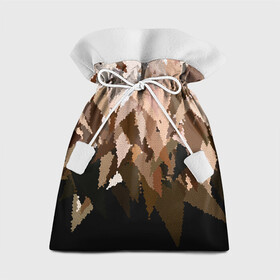 Подарочный 3D мешок с принтом Бежево-коричневая мозаика  в Курске, 100% полиэстер | Размер: 29*39 см | абстрактный | бежевый | камуфляж | коричневый | мозаика | молодежный | мужской | современный | соты | текстура